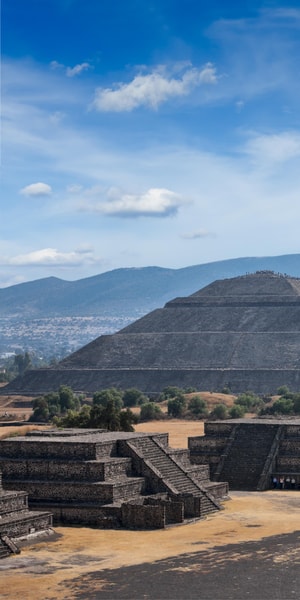 Mexico City: Check out the Pyramids of Teotihuacan and the