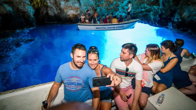 blue cave hvar island day tour from split or trogir