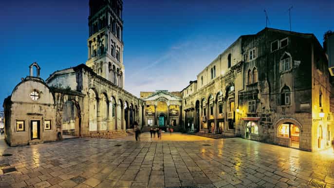 split visite guidée à pied et palais de dioclétien