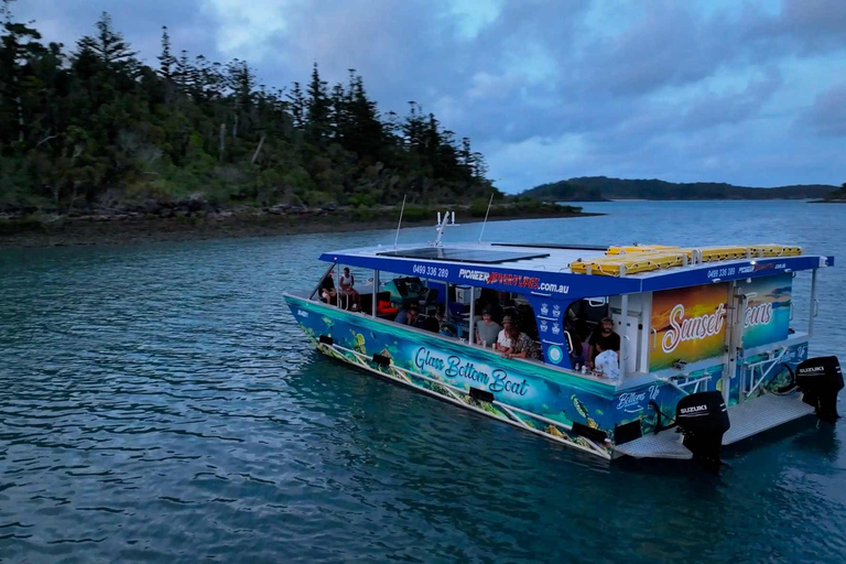 Airlie Beach: Tour nocturno en barco con fondo de cristal