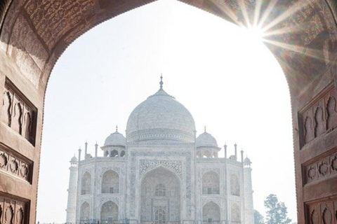 Delhi: Tour del Taj Mahal e di Agra in giornata con servizio di prelievo e trasferimento.Guida per tutti i monumenti di Agra.