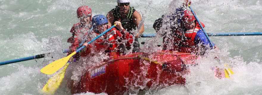 Défi Sunwapta Rafting en eaux vives à Jasper