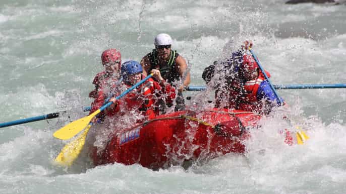 sunwapta challenge whitewater rafting in jasper