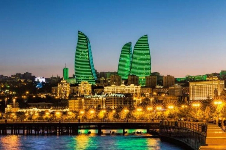 Visite nocturne panoramique de Bakou