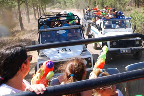 Bodrum: Off-Road Jeep Safari Tour with Lunch and Swimming Jeep Safari with Pickup from Bodrum Center Hotels