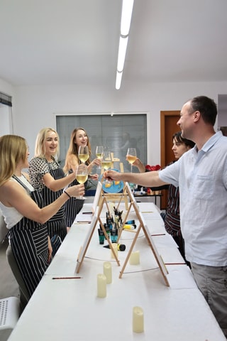 Alicante: Art Painting Workshop with Candlelight Option