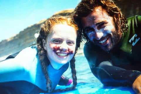 surf lesson for kids