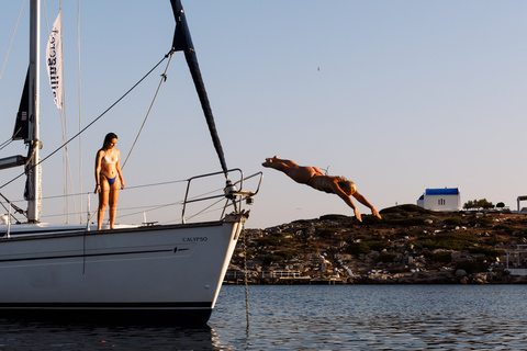 Heraklion: Dia Eiland Zeilcruise met SnorkelenPrivérondleiding van een halve dag