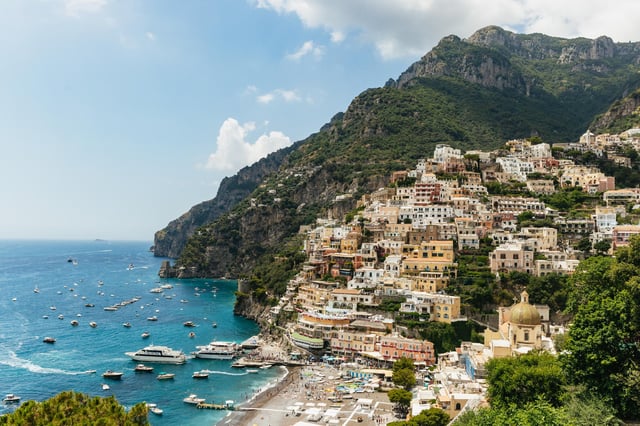 Roma: escursione di un giorno alla Costiera Amalfitana e Positano con crociera lungo la costa