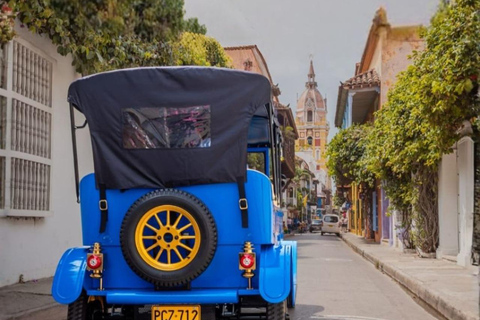 From the Historic Center to Castillo San Felipe in a vintage electric car From the Historic Center to San Felipe Castle in a vintage electric car