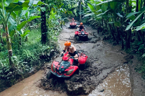 Ubud: Gorilla Cave Tunnel ATV & Beji Guwang Hidden Canyon Tandem Ride ATV, & Hidden Canyon Tour with Transfer