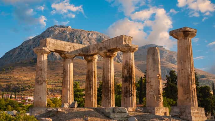 dathènes ancient corinth monastère daphni