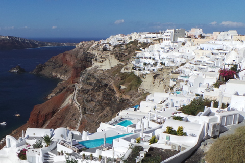 Norte de Santorini: tour privado de 4h con atardecer y vino