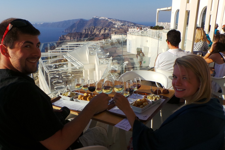 Santorin: visite de dégustation de vin en petit groupe