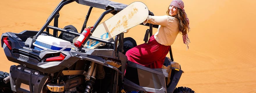 Dubaï : désert de dunes rouges, balade en buggy et dîner buffet barbecue