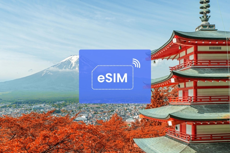 Tokio: Japonia/Azja Plan danych mobilnych w roamingu eSIM3 GB/ 15 dni: 22 kraje azjatyckie