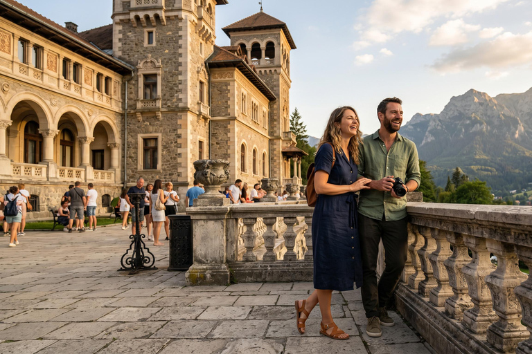 Day Trip - Bran Castle, Peles Castle & "Wednesday" Castle COACH TOUR Audio guide in 24 languages