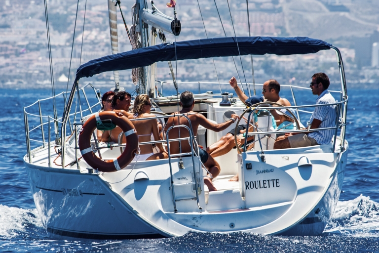 Tenerife: 3-Hour Luxury Sail with Food and Snorkeling Tenerife: 3-Hour Luxury Sailboat Tour with Food
