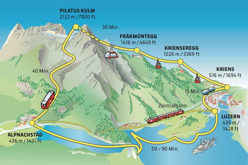 From Zurich Lucerne & Mount Pilatus Day Tour GetYourGuide