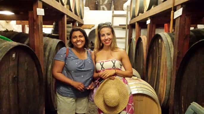 santorini halfday history wine trails tour