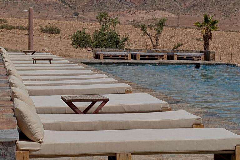 Marrakech: Agafay Camel Ride, Pool & Lunch or Dinner Show Evening Sunset Camel Ride & Pool & Dinner Show