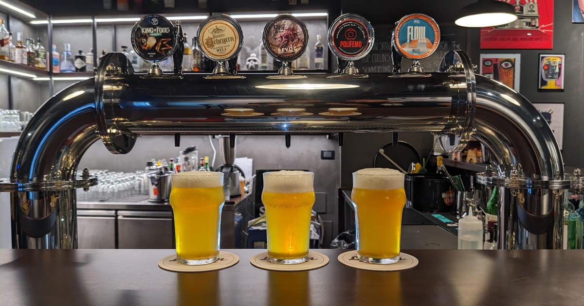 Palermo Craft beers with Sicilian cold cuts and cheeses GetYourGuide