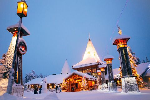 Visit to Santa’s Village and Snowmobiling to Reindeer Farm