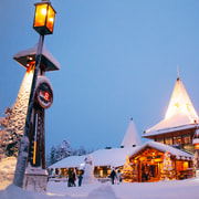 Rovaniemi : village du Père Noël, motoneige et ferme de rennes