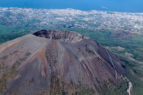 Från Rom: Pompeji ruiner och Vesuvius med lunch och vin