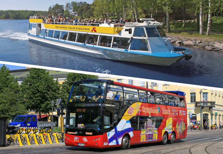 Хельсинки: 24-часовой комбо-билет на автобус и круиз
