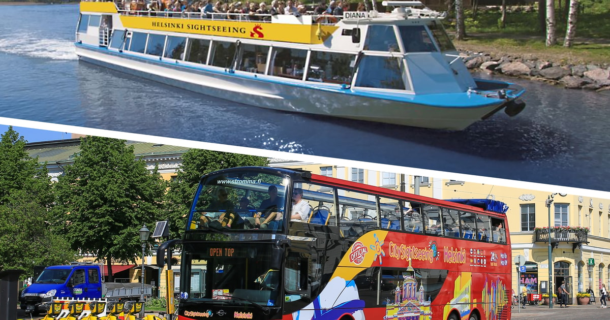 bus and boat tour helsinki