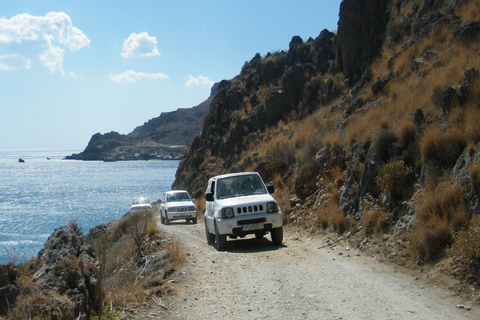 Jeep safari na południe wyspy, do plaży palmowej i wąwozów