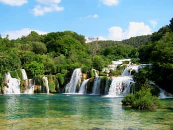 Spalato/Trogir: Escursione al Parco Nazionale di Krka con degustazione di vini