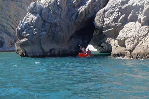 From Sesimbra: Arrábida Natural Park Kayak and Caves Tour