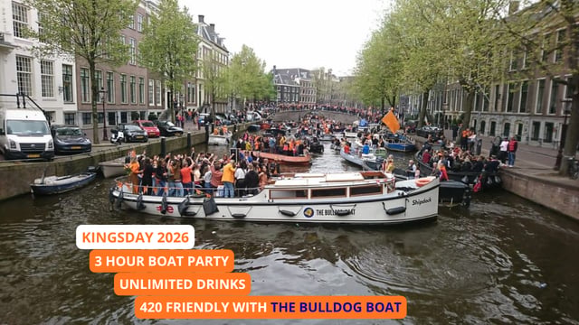 Amsterdam: Kingsday The Bulldog Boat Party+ Unlimited drinks