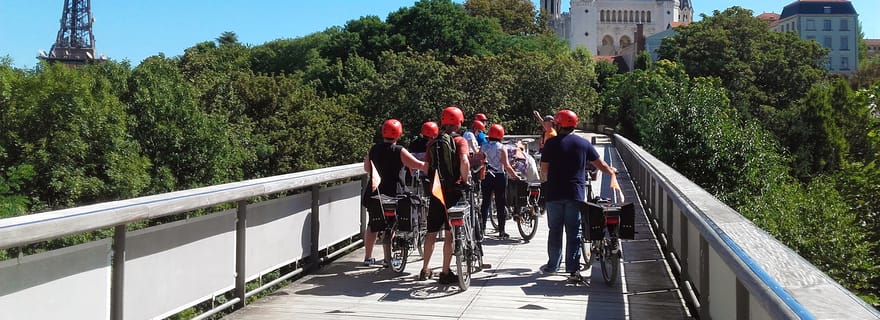 Lyon : visite de 4 heures en vélo électrique avec pause dégustation