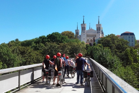 Lyon: 4-uur durende elektrische fietstour met proeverijTour in het Frans