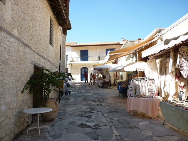 Explore Omodos Village on foot & walk around Kelephos bridge