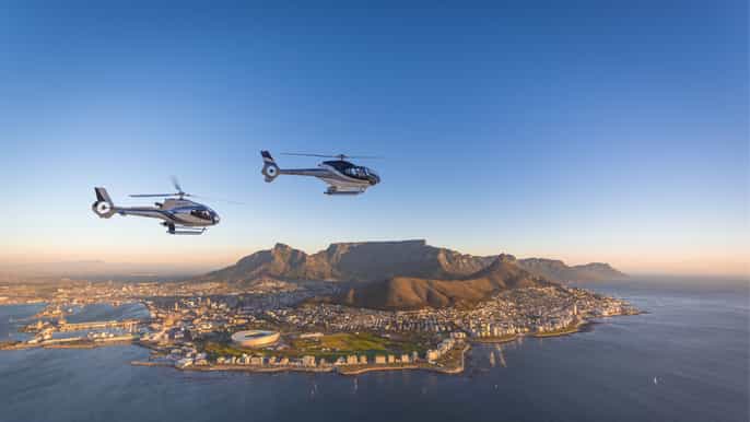 cape town 2 oceans scenic helicopter flight