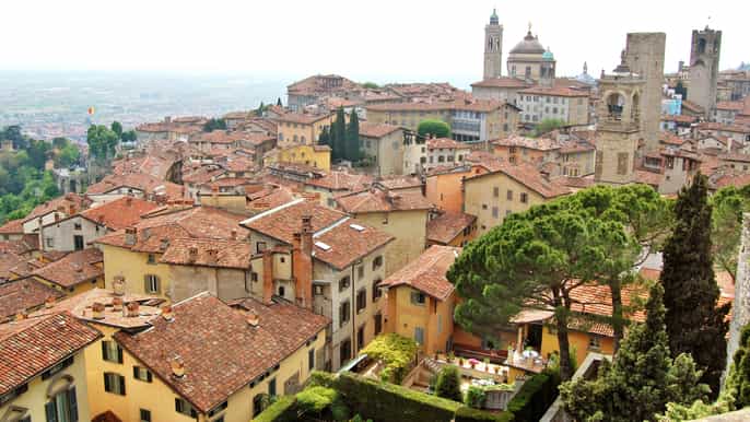 bergamo private upper town walking tour w/ a guide