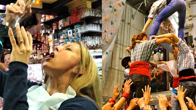 tapas evening walking tour and human tower experience