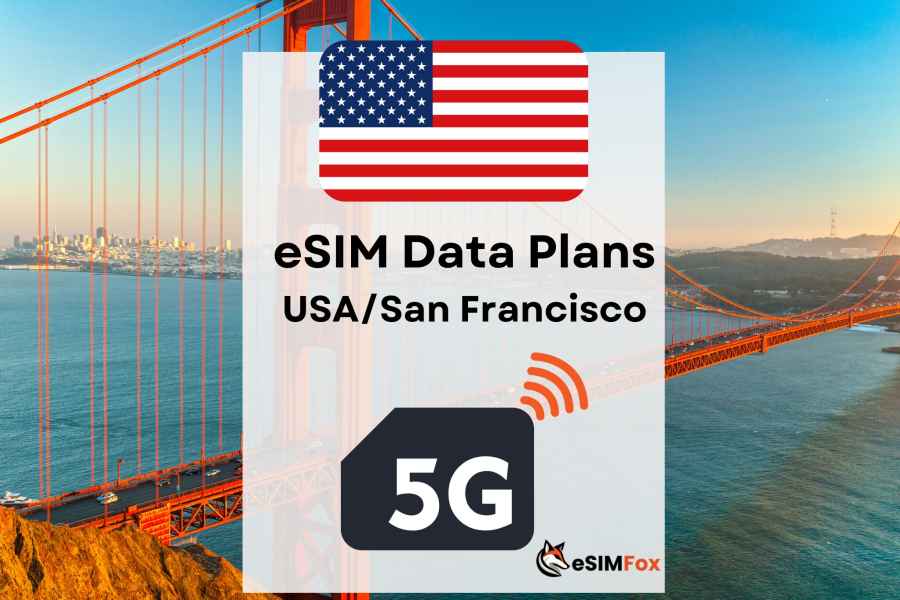 San Francisco : eSIM Internet-Datenplan für USA 4G/5G