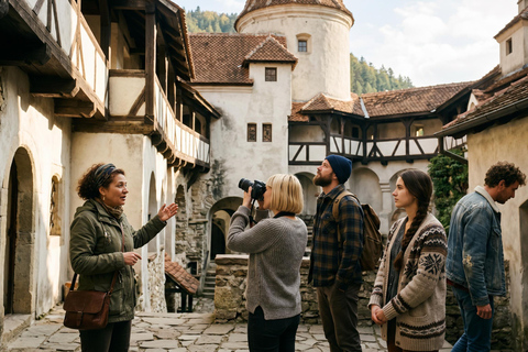 Bucharest-Dracula Castles, Peles-Cantacuzino-Brasov Day Tour COACH TOUR Audio guide in 24 languages