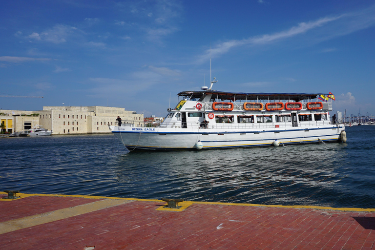 Carthagène : excursion en bateau de nuit avec dîner et open barCARTAGENA : Excursion en bateau de nuit blanche avec dîner et open bar