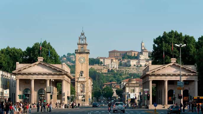 bergamo 2.5hour private lower town walking tour w/ guide