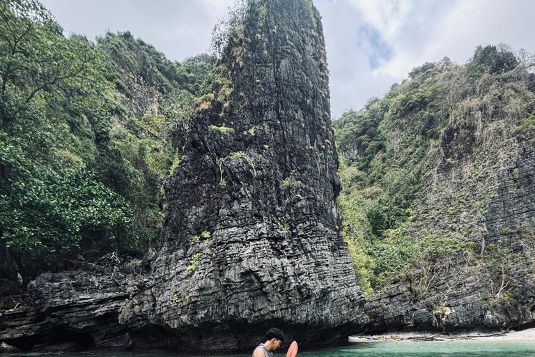 phi phi island : Luxuriöse private Holzbootvermietung