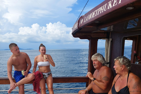 Phuket: Combinación de Sol y Puesta de Sol con Snorkel y Natación