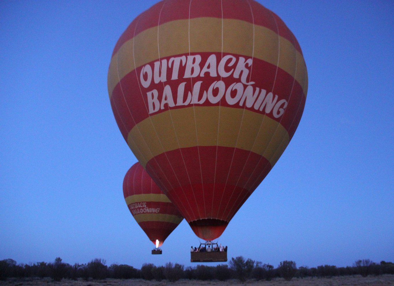 Alice Springs: Varmluftsballonflyvning tidligt om morgenen