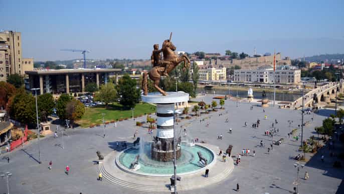 skopje private halfday walking tour of old new