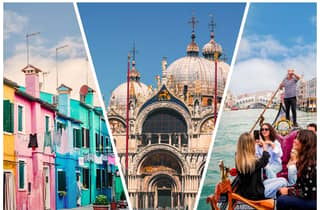 Venedig: Markusdom, Dogenpalast, Murano & Burano - Tagestour